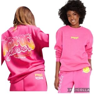 Women's Pink Poppi For Target Sweatshirt Sz XXL